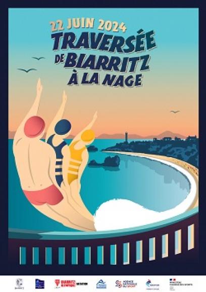 Traversée de Biarritz à la nage